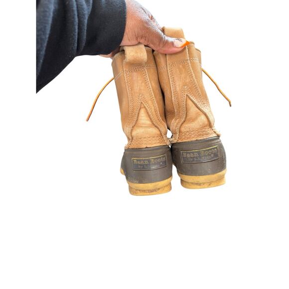 L.L. Bean Unisex Gorp Rain Snow Lace Up Waterproof Rubber Bean Boots Size 10 - Picture 5 of 7